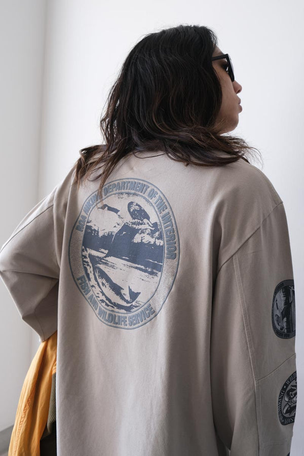 DIVISION LONG SLEEVE / LIGHT GREY [20%OFF]