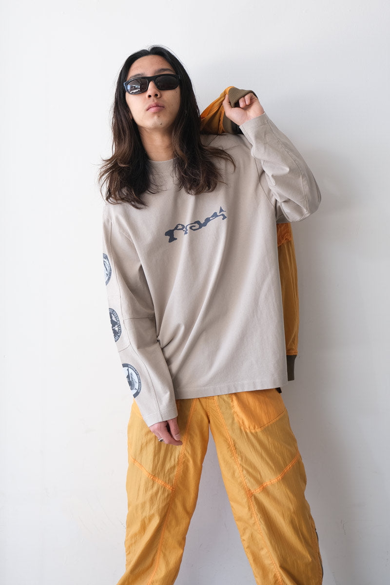 DIVISION LONG SLEEVE / LIGHT GREY [20%OFF]