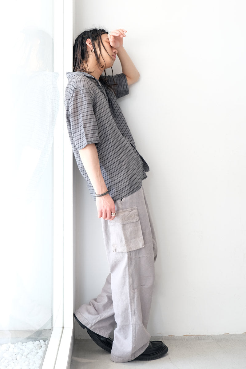 HEUSEN SHIRT SHORTSLEEVE / ICNIC CHECK COTTON SILK