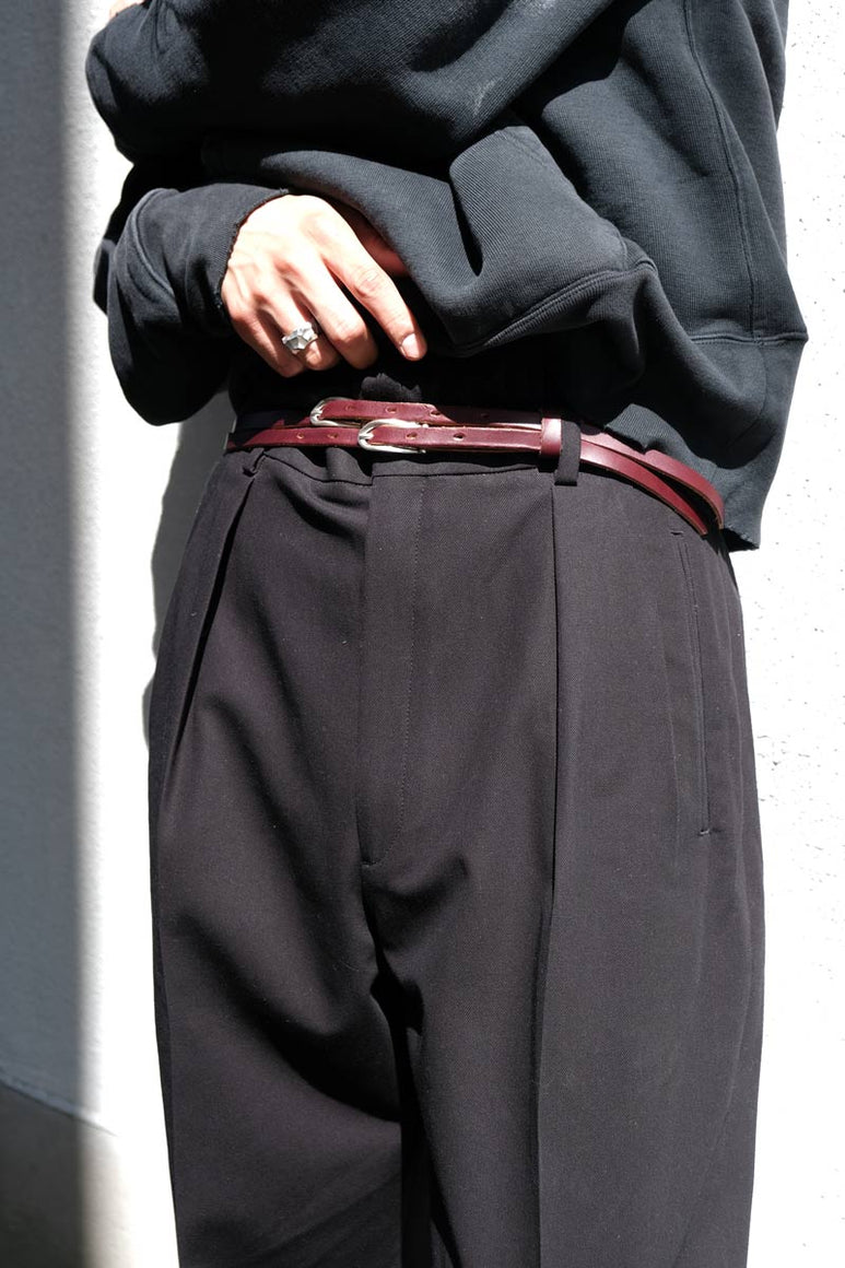 COTTON TWILL SROUSERS / BLACK [金沢店]