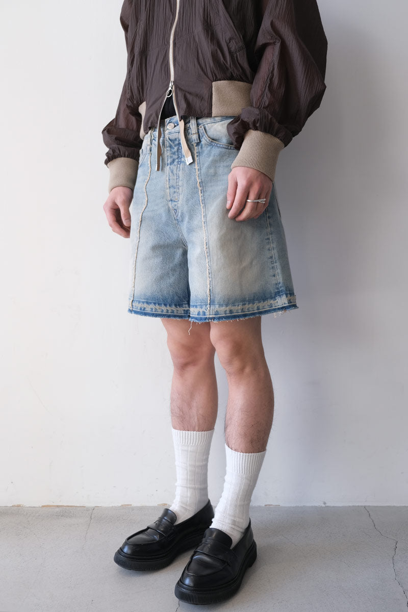 SKID SHORTS / LIGHT BLUE SANDY MIX [20%OFF]