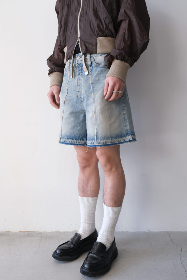 SKID SHORTS / LIGHT BLUE SANDY MIX [20%OFF]