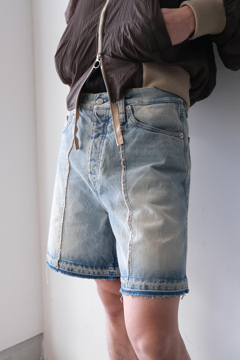 SKID SHORTS / LIGHT BLUE SANDY MIX [20%OFF]