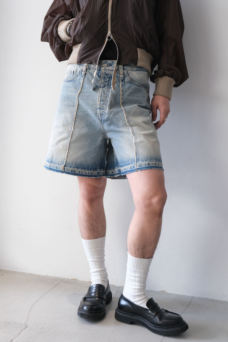 SKID SHORTS / LIGHT BLUE SANDY MIX [20%OFF]