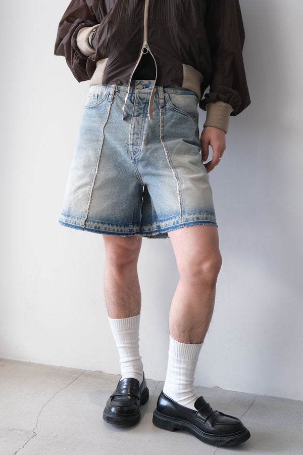 SKID SHORTS / LIGHT BLUE SANDY MIX [20%OFF]