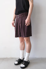 画像をギャラリービューアに読み込む, HIGHDENSITY CUPRO GURKHA SHORTS / BORDEAUX