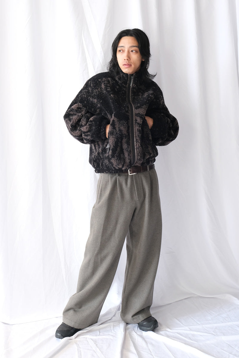 EWE FURRY JACKET / FUZZY DARK BROWN