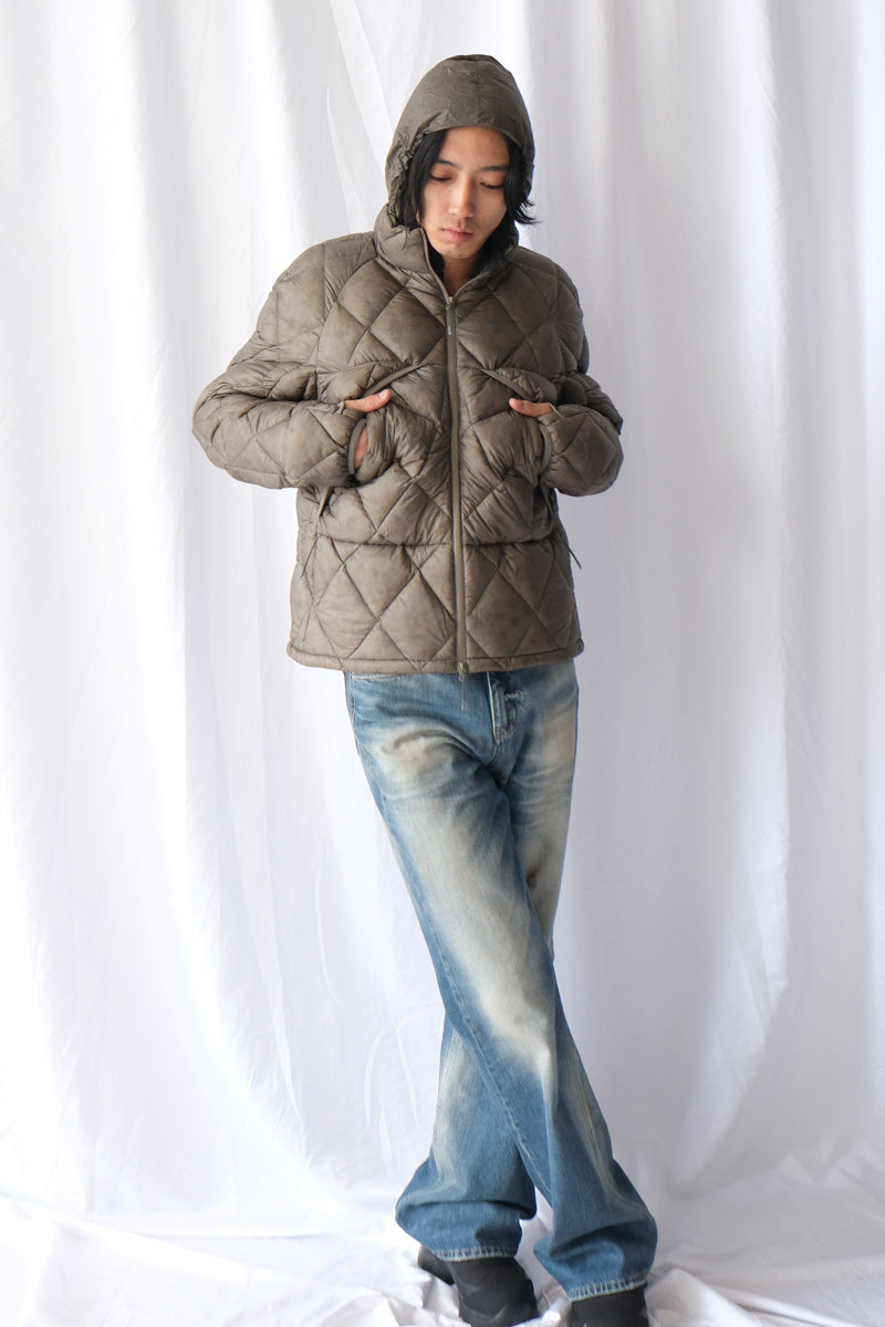 NUNA 800 FILL POWER HOODED DOWN JACKET / SAGE GREEN