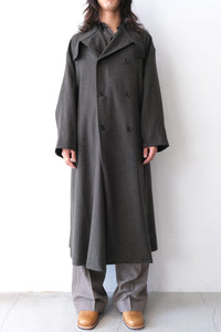 S17 NO.65 HEAVY WOOL OVERSIZED COAT / GREEN [金沢店]