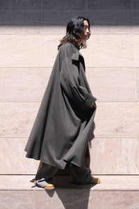 S17 NO.65 HEAVY WOOL OVERSIZED COAT / GREEN [金沢店]