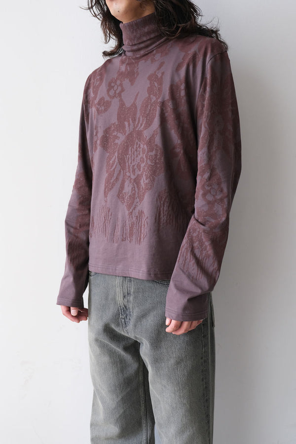 TUTOR ROLLNECK / TASTY RAISIN LACE STENCIL