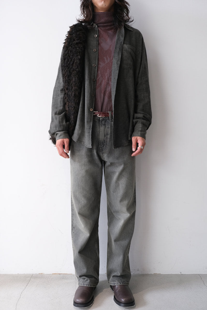 OUR LEGACY | AABOVE SHIRT / DARK CLOUD SPARSE COTTON WOOL ウール