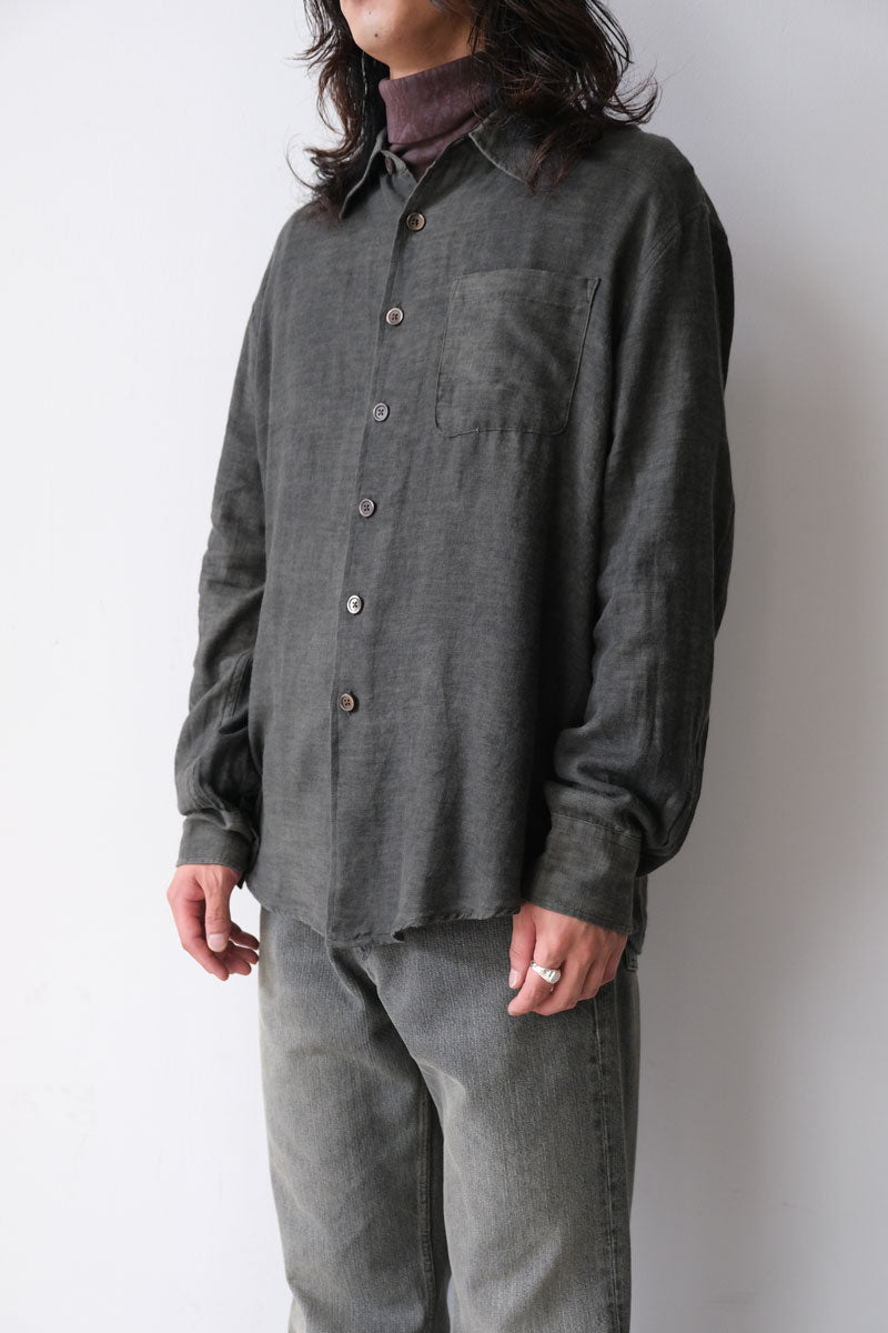 OUR LEGACY | AABOVE SHIRT / DARK CLOUD SPARSE COTTON WOOL ウール