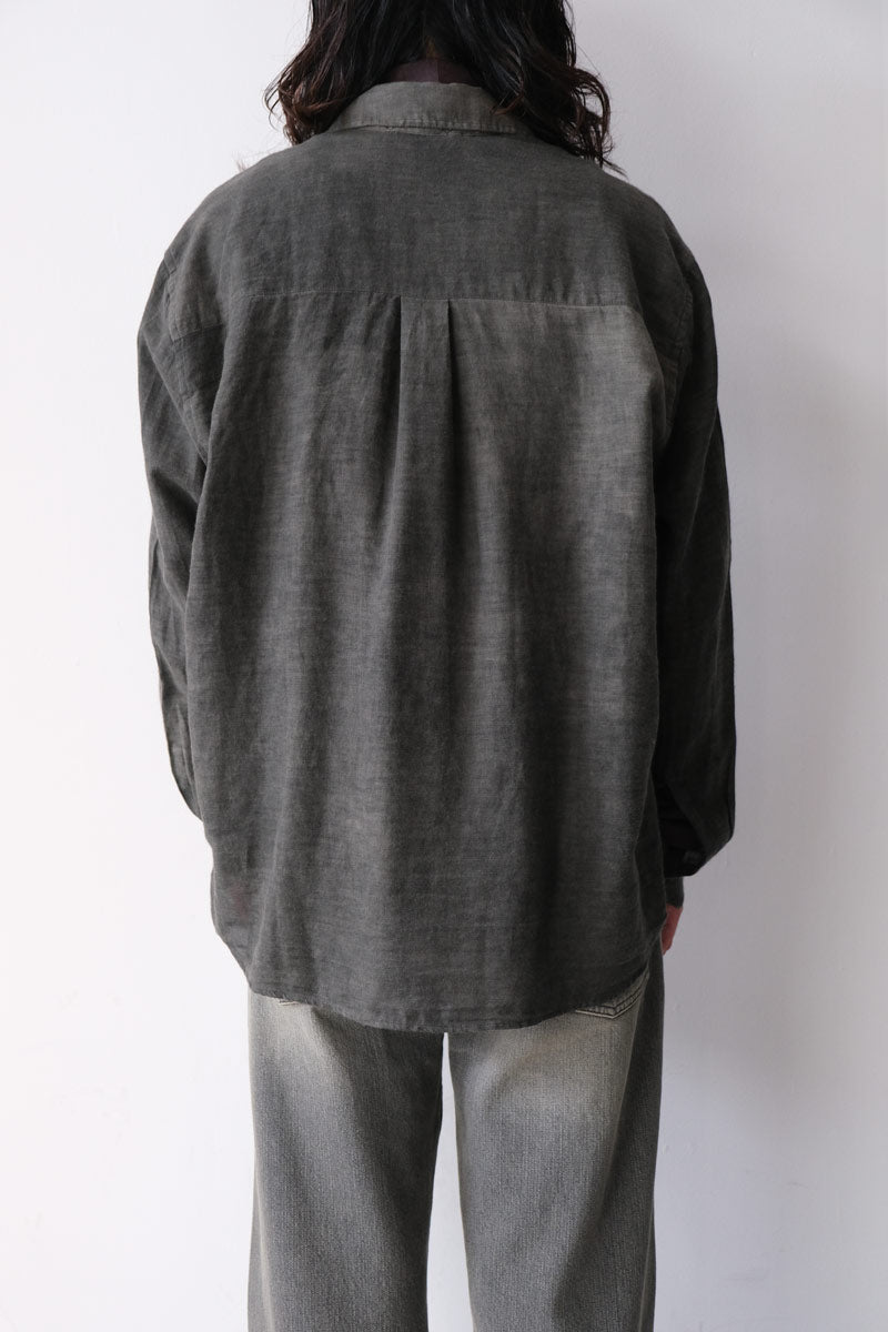 OUR LEGACY | AABOVE SHIRT / DARK CLOUD SPARSE COTTON WOOL ウール