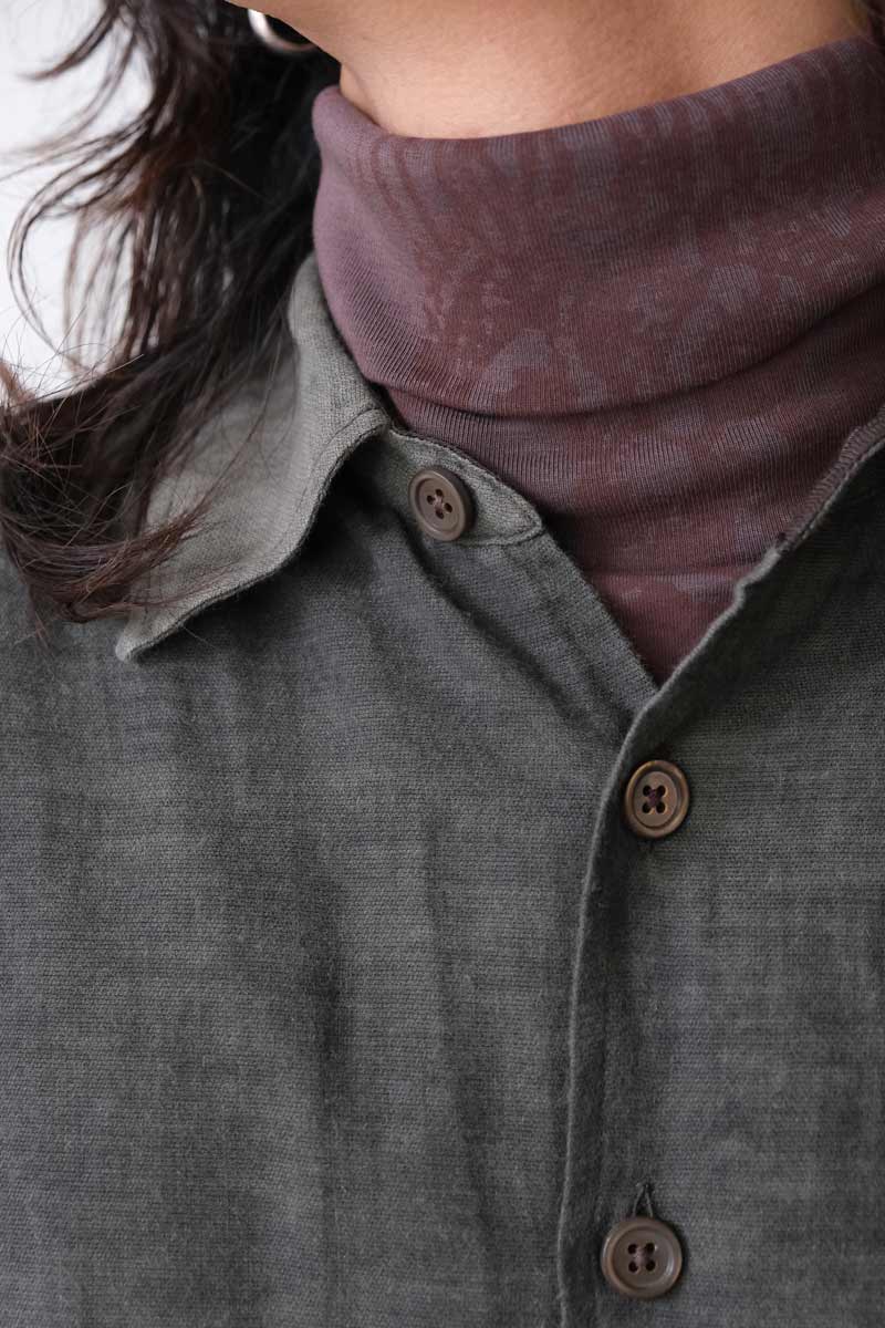 OUR LEGACY | AABOVE SHIRT / DARK CLOUD SPARSE COTTON WOOL ウール
