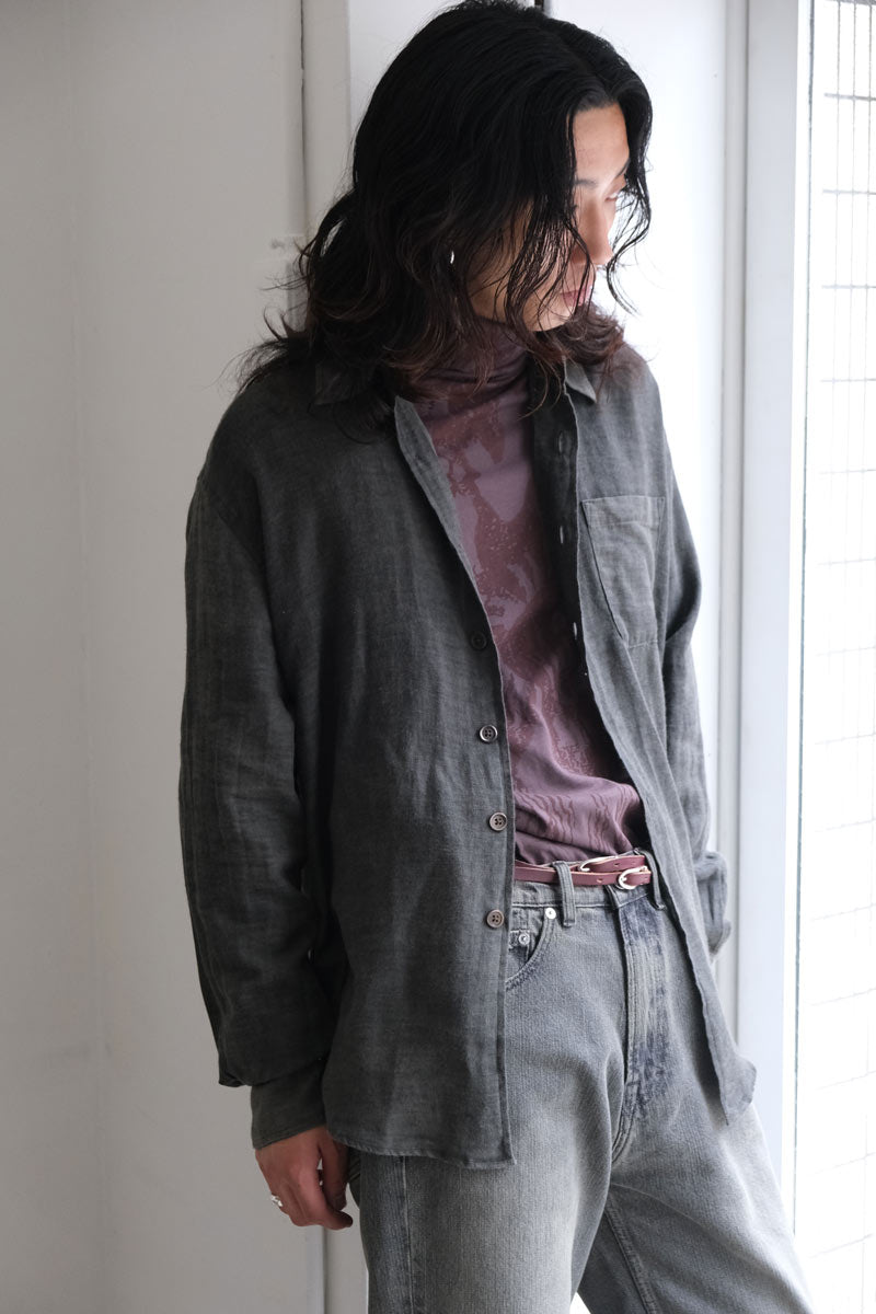 OUR LEGACY | AABOVE SHIRT / DARK CLOUD SPARSE COTTON WOOL ウール