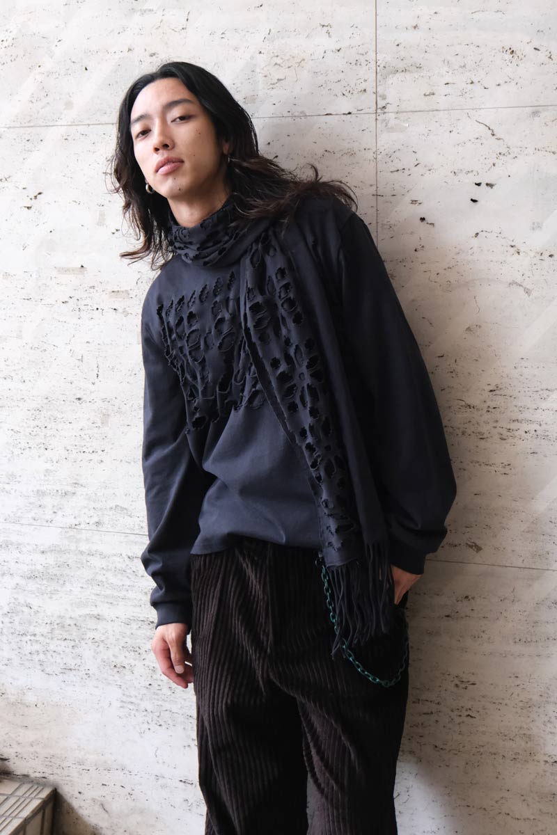 OUR LEGACY | TOUR LONGSLEEVE / CUT FAIRISLE INK BAND JERSEY