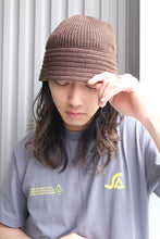 画像をギャラリービューアに読み込む, 和紙 KNIT BALLOON HAT / OLIVE BROWN