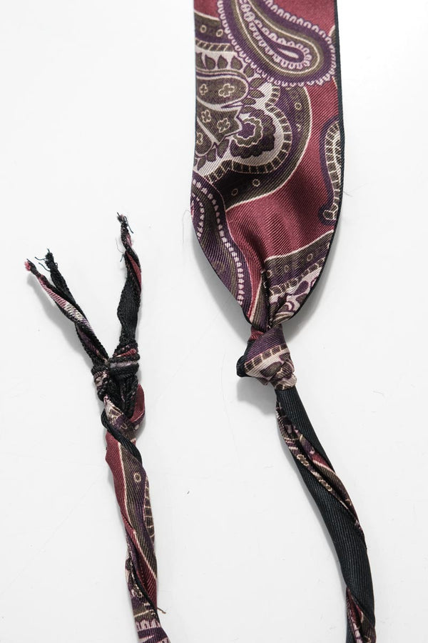 TWISTED TIE / BURGUNDY PAISLEY [20%OFF]