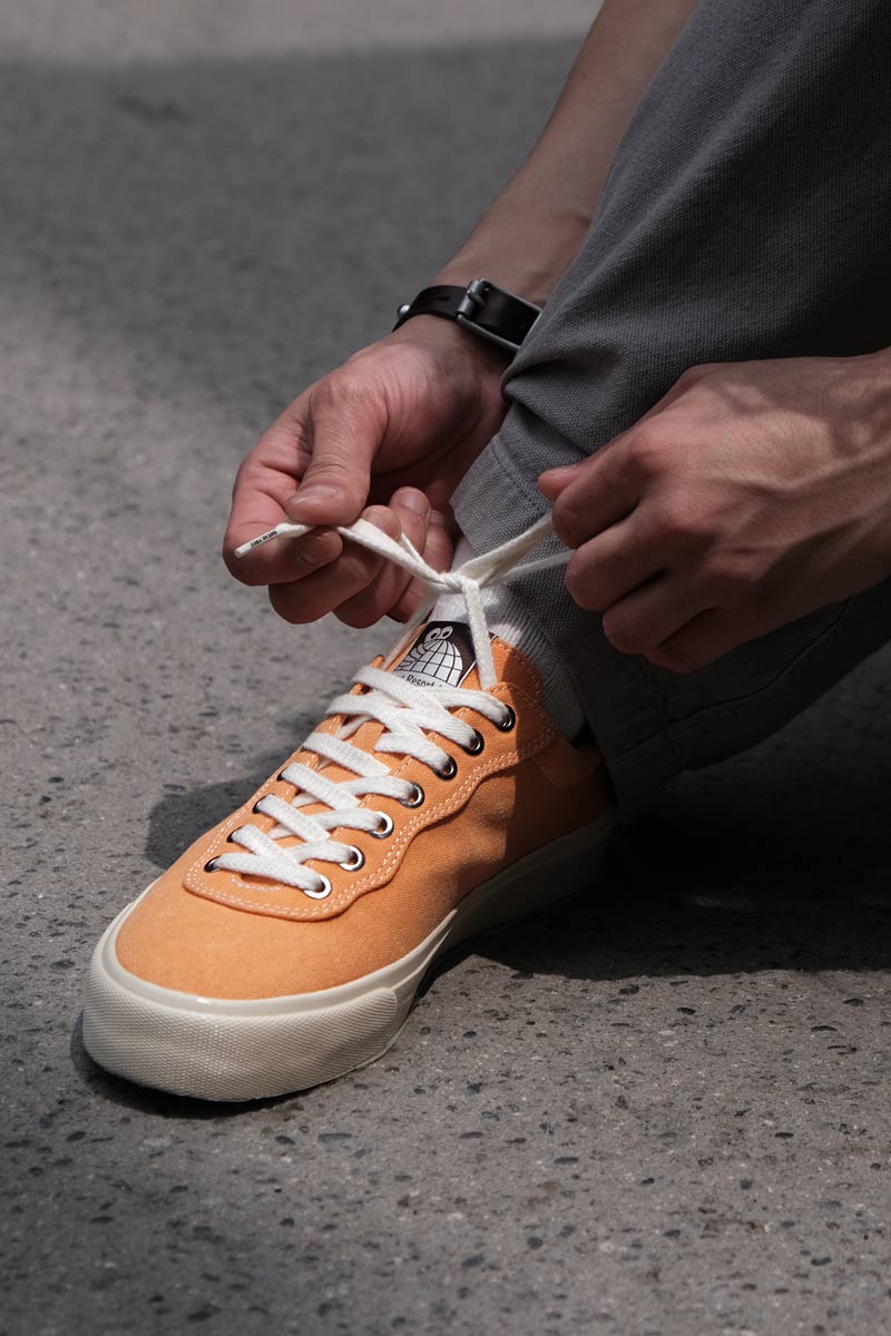 VM001-LO CANVAS / WASHED SUNSET ORANGE/WHITE