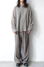画像をギャラリービューアに読み込む, ROOM SHIRT / CRINKLED GREY CHECK