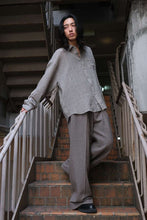 画像をギャラリービューアに読み込む, ROOM SHIRT / CRINKLED GREY CHECK