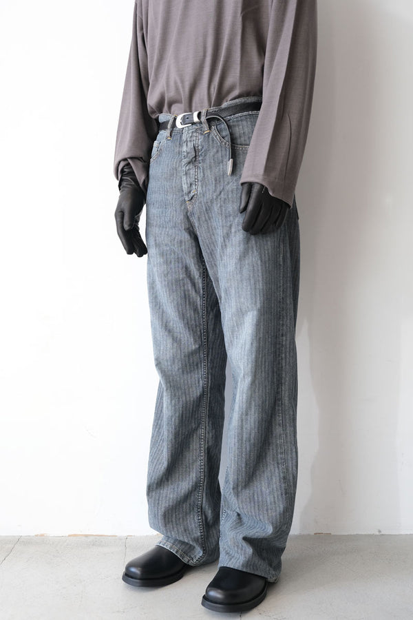 CRISS JEANS / MID BLUE HERRINGBONE