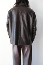 画像をギャラリービューアに読み込む, SATURN LEATHER SHIRT / RED WINE LEATHER