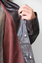 画像をギャラリービューアに読み込む, SATURN LEATHER SHIRT / RED WINE LEATHER
