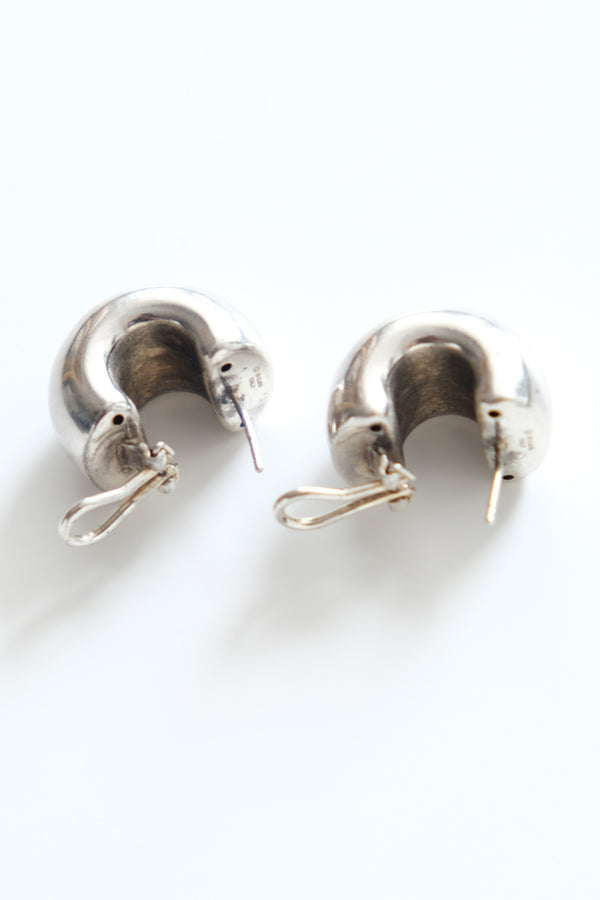 MADE IN ITALY 925 SILVER EARRINGS / SILVER