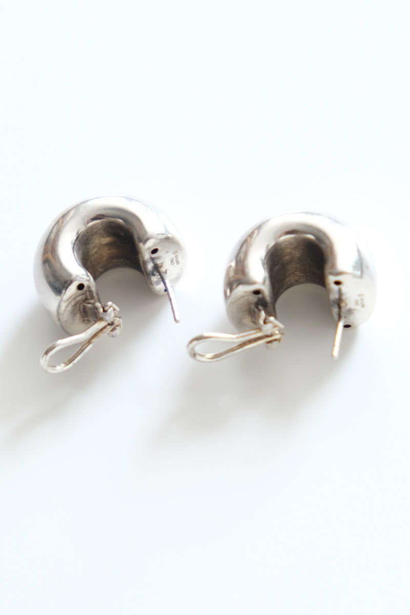 MADE IN ITALY 925 SILVER EARRINGS / SILVER