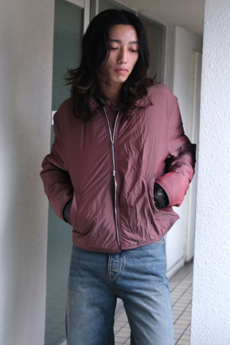 OUR LEGACY | SLIGHT JACKET / SHINING CHERRY CRINKLE SOLARO