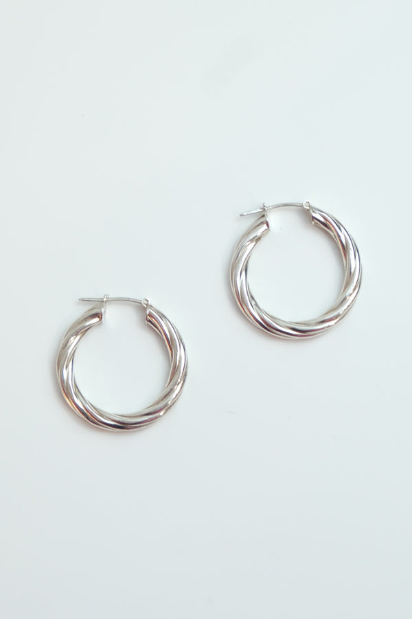MADE IN ITALY 925 SILVER EARRINGS / SILVER