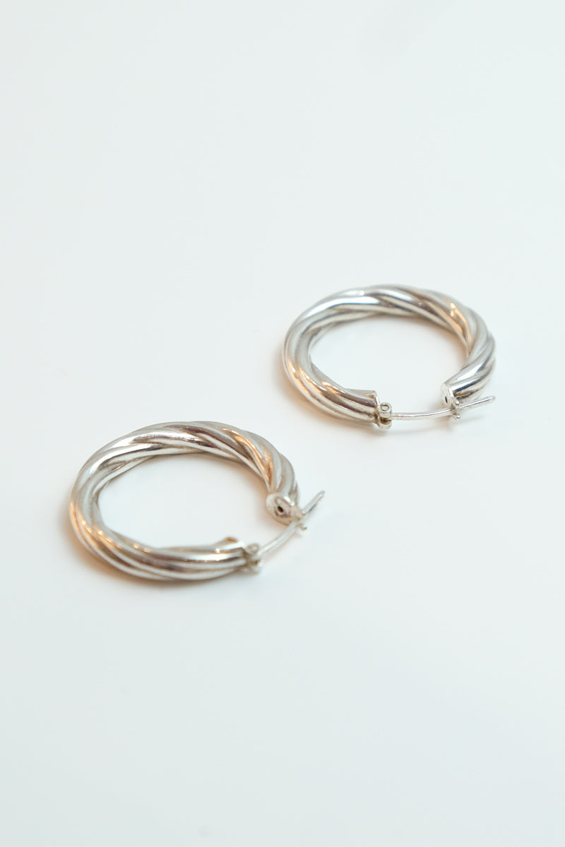 MADE IN ITALY 925 SILVER EARRINGS / SILVER