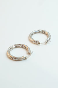 MADE IN ITALY 925 SILVER EARRINGS / SILVER