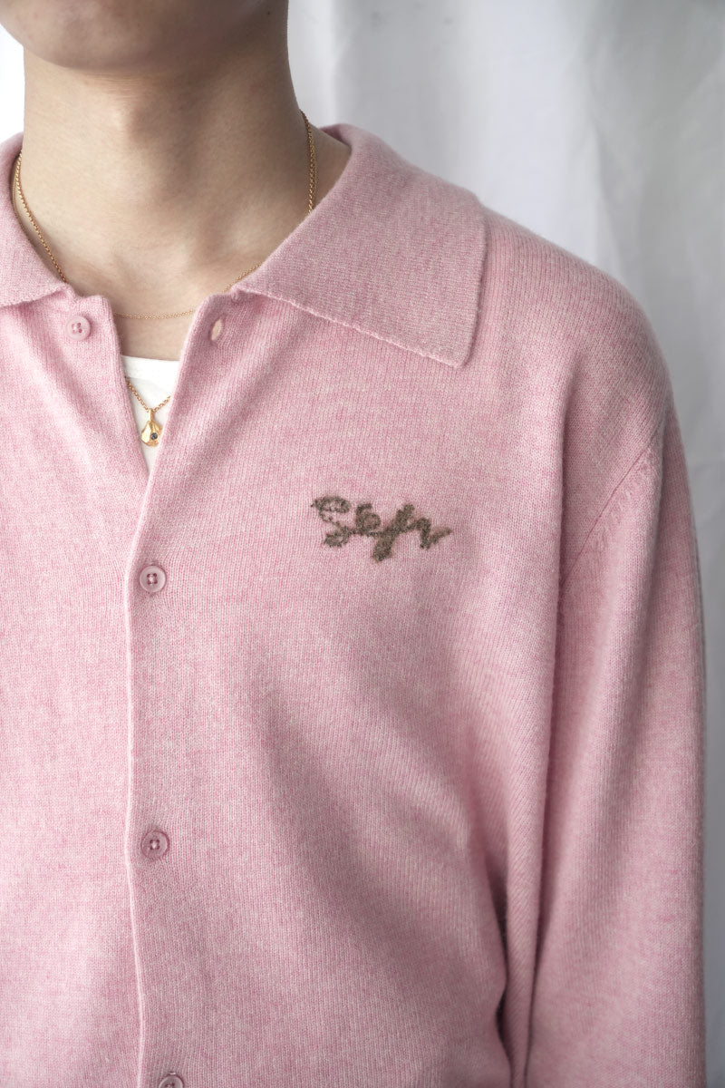 KNITTED SHIRT / DARK PINK