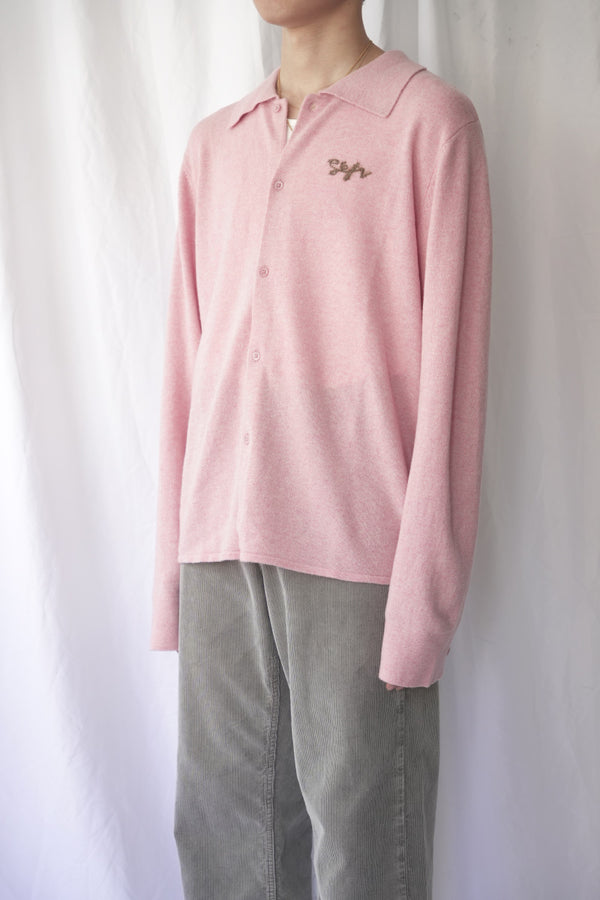 KNITTED SHIRT / DARK PINK