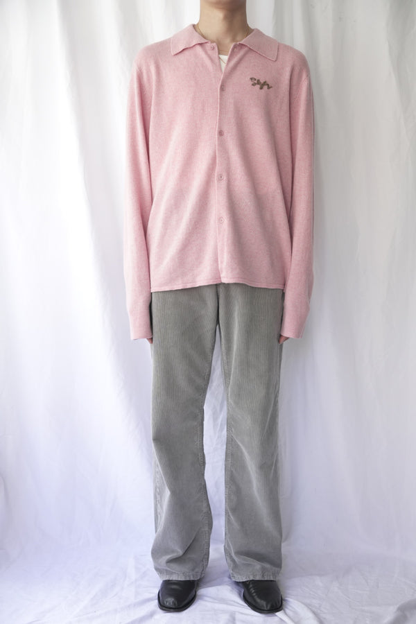 KNITTED SHIRT / DARK PINK