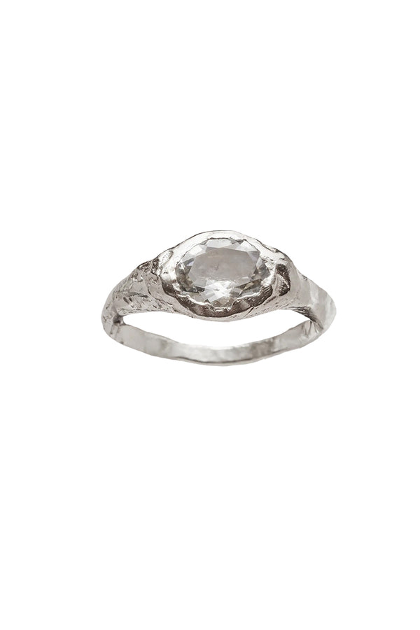 FARO RING / 925 STERLING SILVER-NATURAL AMETHYST
