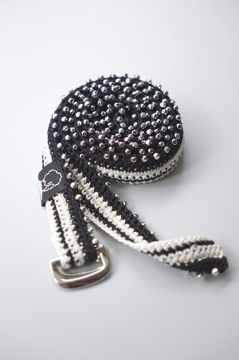 HAND CROCHET BEADED BELT / MONO