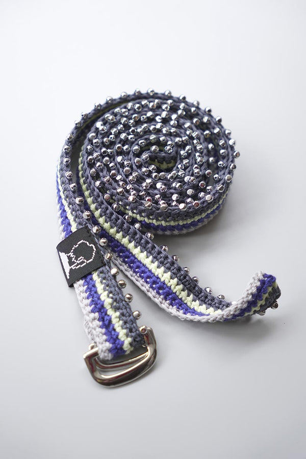 HAND CROCHET BEADED BELT / MULTI [20%OFF]