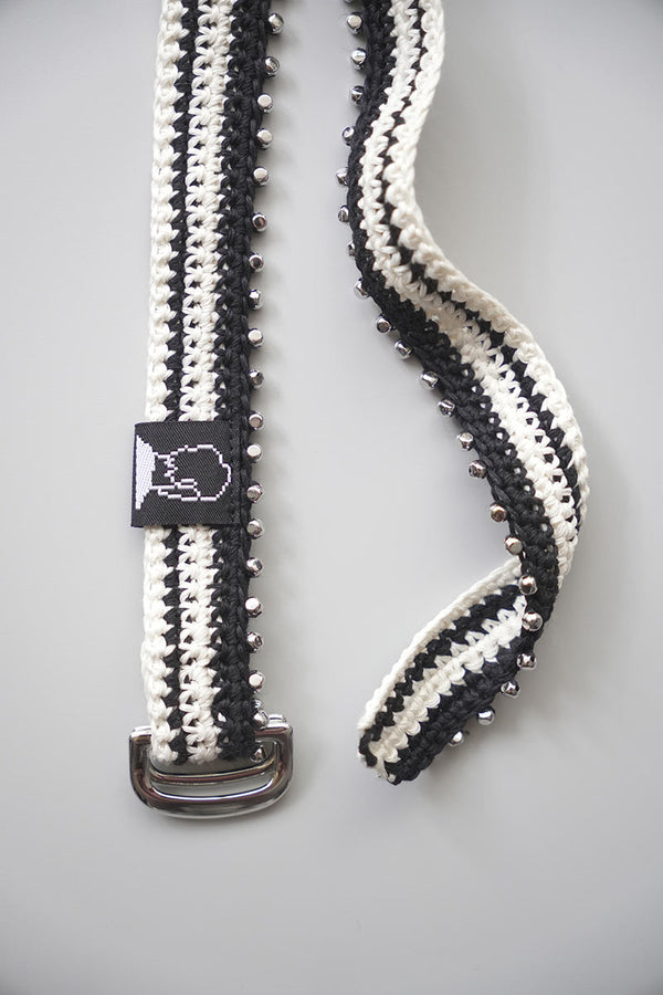 HAND CROCHET BEADED BELT / MONO [20%OFF]