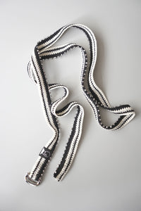 HAND CROCHET BEADED BELT / MONO