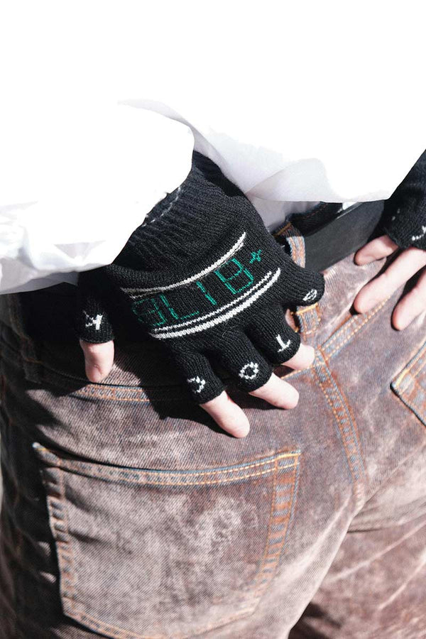 SGSB REVERSIBLE FINGERLESS GLOVES / BLACK [STOCK EXCLUSIVE]