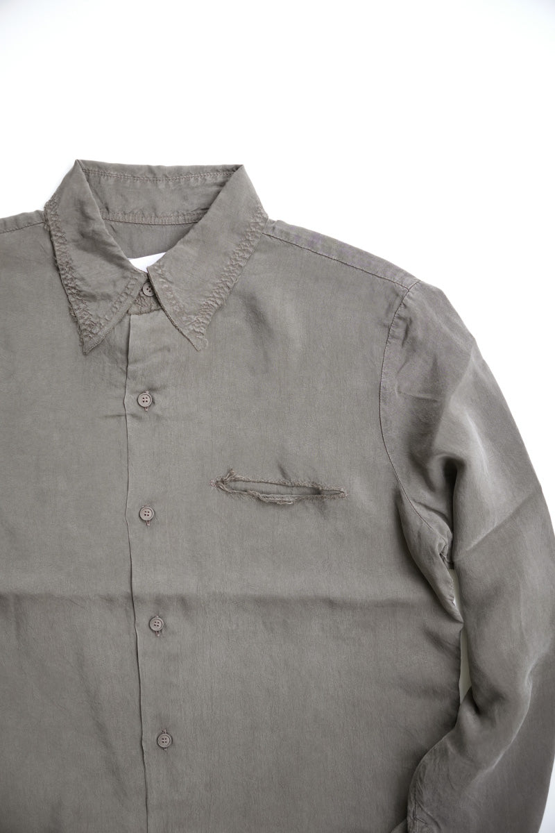 S19 NO.157 DOUBLE CUPRO POCKET SHIRT / DUST [金沢店]