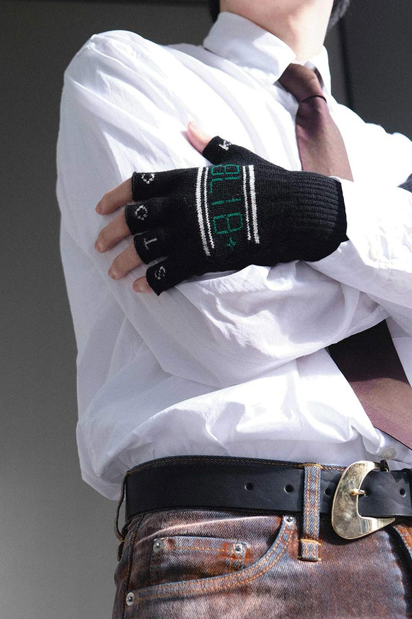 SGSB REVERSIBLE FINGERLESS GLOVES / BLACK [STOCK EXCLUSIVE]