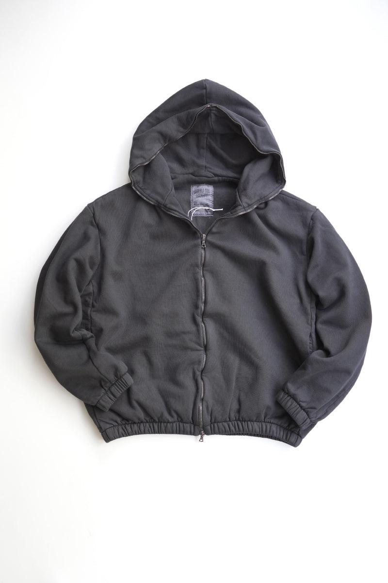 S18 NO.216 POPLIN HOODED ZIPPER JACKET / BROWN/BLACK [가나자와점]