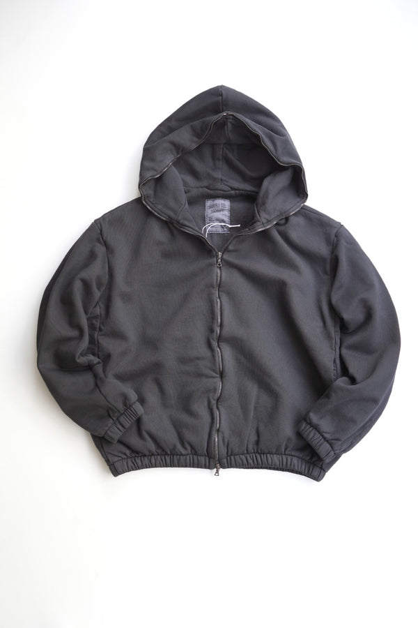 S19 NO.216 FLEECE HOODED ZIPPER JACKET / BLACK [金沢店]