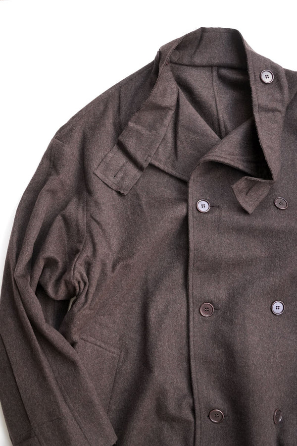 S17 NO.65 HEAVY WOOL OVERSIZED COAT / GREEN [Kanazawa store]