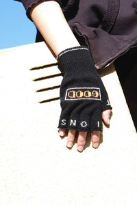 SGSB REVERSIBLE FINGERLESS GLOVES / BLACK